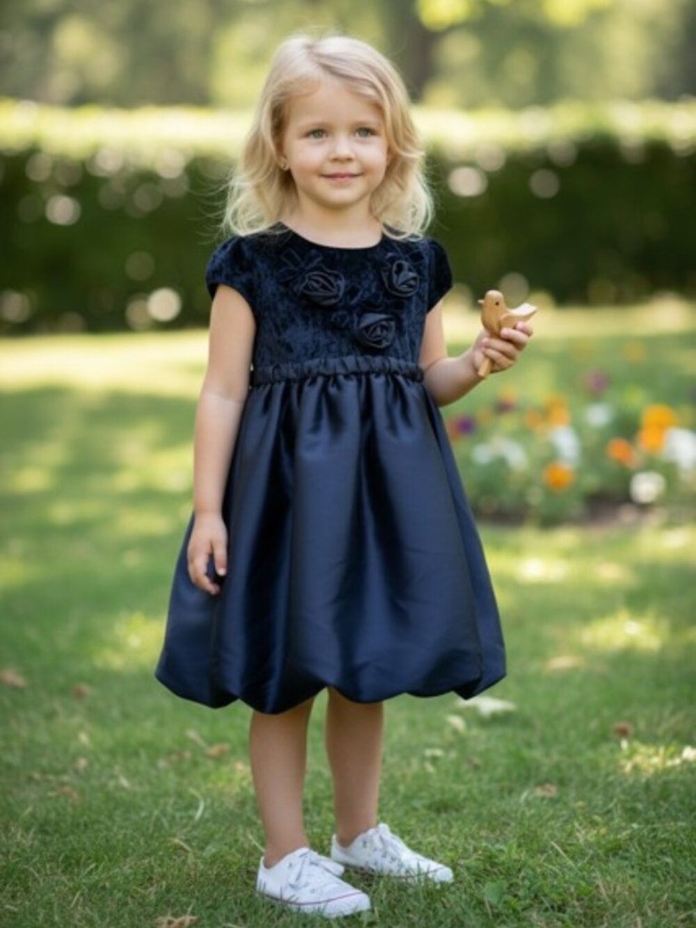 MARIELLA BURANI ROSES AND BOWS DRESS 4